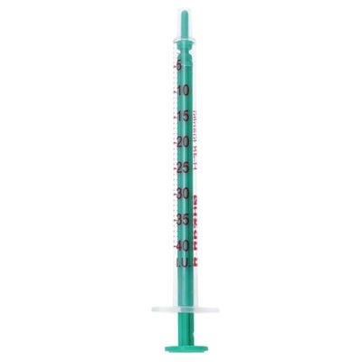 Insulin syringe for U-40 Insulin without needle