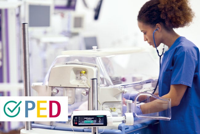 pediatric nurse examining in neonatology ward with spaceplus