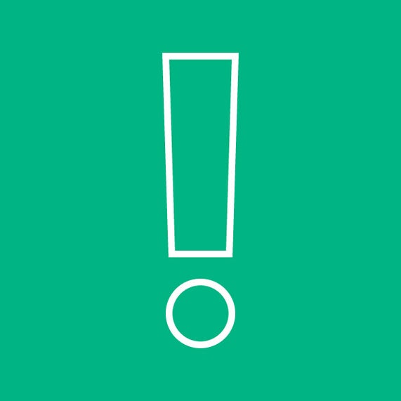 icon exclamation mark: what to avoid to prevent dosage errors