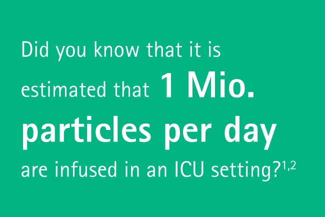 Infographic: Particulate contamination risk in pediatrics and neonatology