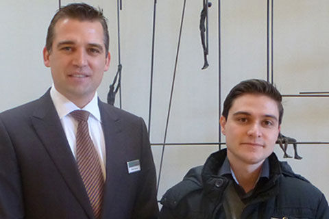 Armin Weisser, Director Group Product Management, Aesculap Neurosurgery & Alex Roman, 11th WFNS-Aesculap Adult Fellow