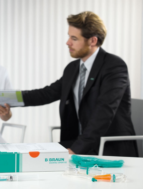 man in discharge management consulting